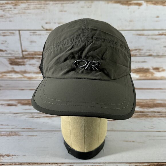 Outdoor Research Waterproof Hat Hiking Fish Rain Cap Gray Adjustable StrapBack - Picture 1 of 8
